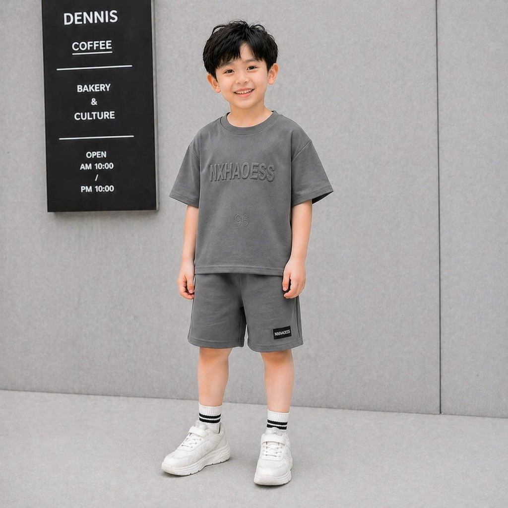 SET BỘ THỂ THAO BÉ TRAI BASIC CAO CẤP – THUN COTTON MỀM MÁT
