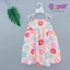 Váy tole lanh 2 dây bé gái viền màu, dây có tăng giảm 10-42kg - Đồ bộ tole Flower