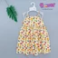 Váy tole lanh 2 dây bé gái viền màu, dây có tăng giảm 10-42kg - Đồ bộ tole Flower