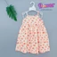 Váy tole lanh 2 dây bé gái viền màu, dây có tăng giảm 10-42kg - Đồ bộ tole Flower