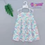 Váy tole lanh 2 dây bé gái viền màu, dây có tăng giảm 10-42kg - Đồ bộ tole Flower