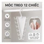 Móc Treo Quần Áo 12 Móc Đa Năng TORO,Giá Treo Phụ Kiện Xoay 360,Chịu Lực Tốt,Tiết Kiệm Không Gian