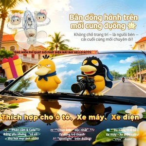 Mô hình psyduck Xe Gatling súng máy Sáng Tạo Mới Lạ,đồ trang trí xe hơi,trang trí xe máy, trang trí xe ô tô
