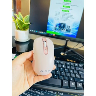 Chuột không dây Aula AM212 ( đen, tím, hồng, trắng)
