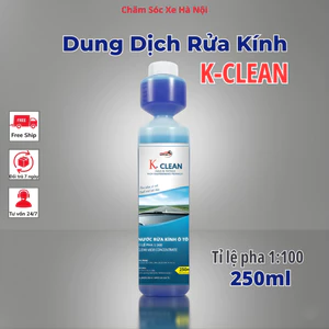 Dung Dịch Rửa Kính Ô Tô Nano K-CLEAN 250ml | Pha 1:100 Siêu Tiết Kiệm | Sạch Kính, Không Loang, Bảo Vệ Gạt Mưa