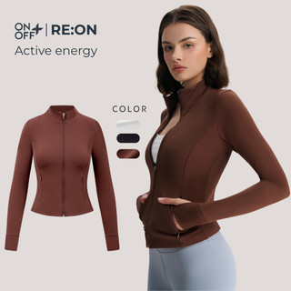 Áo khoác thể thao Vera Jacket kéo khóa RE:ON dành cho yoga, pilates, gym, runnin ONOFF-16TJ26A533