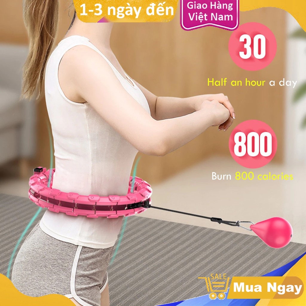 Vòng Lắc Eo Thông Minh Có Thể Tháo Rời Hula Hoop, Vòng Lắc Eo Tự Tập Tại Nhà Đánh Tan Mỡ Bụng