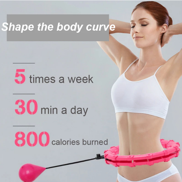 Vòng Lắc Eo Giảm Cân Kết Hợp Giảm Mỡ Bụng Hula Hoop, Lắc Eo Đốt Cháy Tan Mỡ Thừa Eo Thon Dáng Gọn