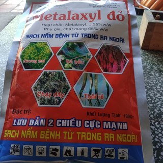 Metalaxyl Đỏ Gói 100g - Trừ Sương Mai, Thối Rễ, Nứt Thân, Xì Mủ