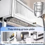 Lifinity Kệ Inox Có Nắp 1/2 Tầng Gác Bồn Rửa, Kệ Chống Bụi Kèm Ống Đũa Giá Dao Thớt Rổ