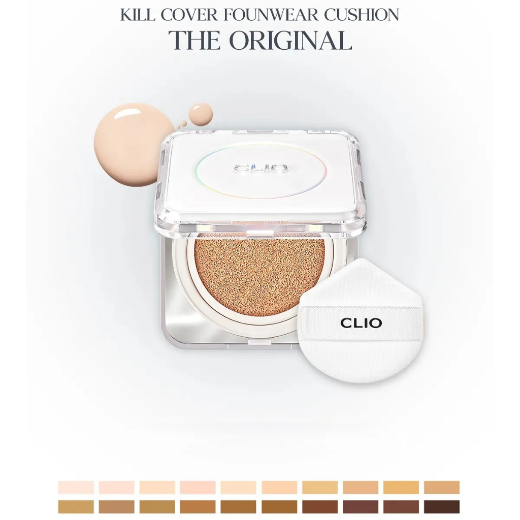 [Săn Sale] Phấn Nước Clio Mỏng Nhẹ & Che Khuyết Điểm Kill Cover Founwear Cushion The Original Spf50+ Pa+++ 15g (kèm lõi)