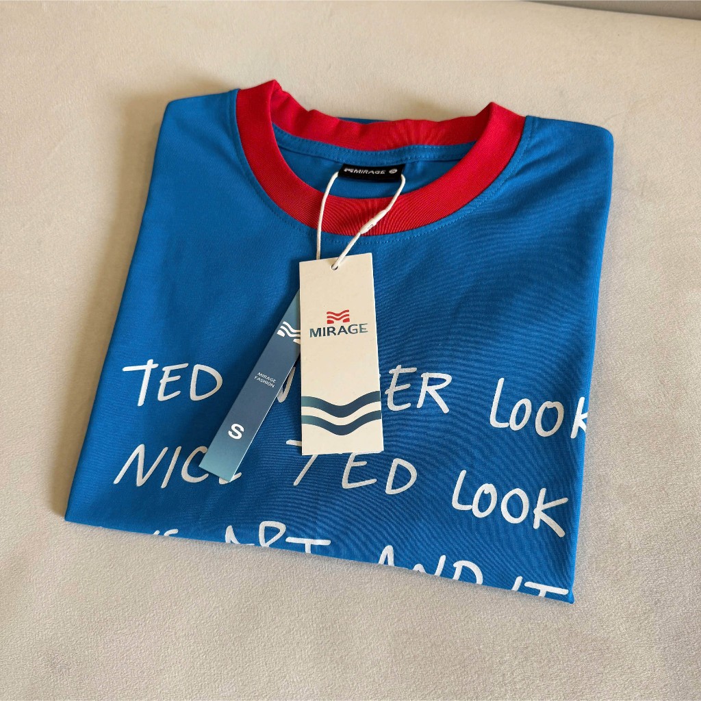 Áo Thun Boxi In Chữ Xanh Năng Động, Chất Cotton Mềm Mịn, Có Kèm Hình Thật.