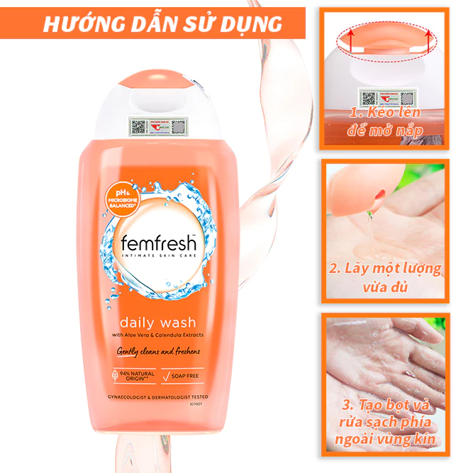 Dung Dịch Vệ Sinh Phụ Nữ Femfresh Daily Intimate Wash Ngăn Ngừa Viêm Nhiễm Cân Bằng pH - Ever Queen