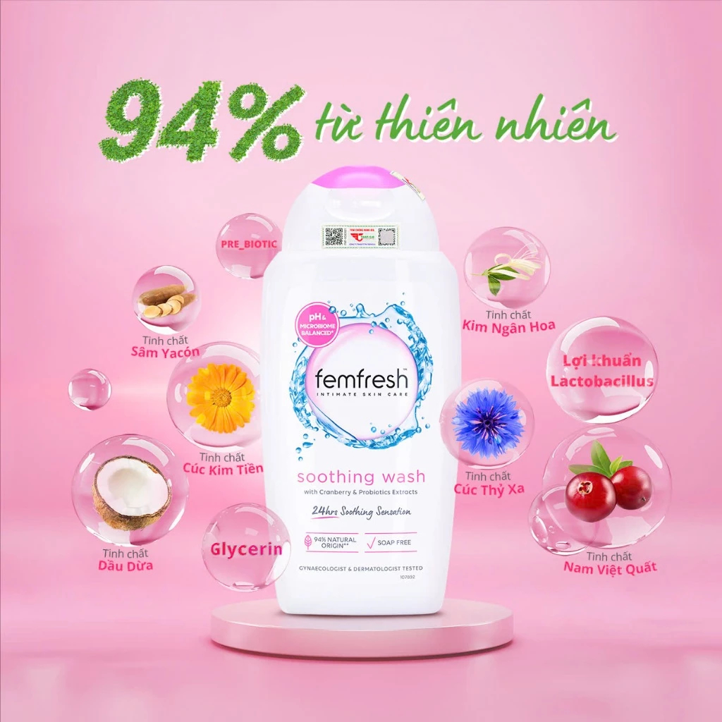 Dung Dịch Vệ Sinh Phụ Nữ Femfresh Daily Intimate Wash Ngăn Ngừa Viêm Nhiễm Cân Bằng pH - Ever Queen