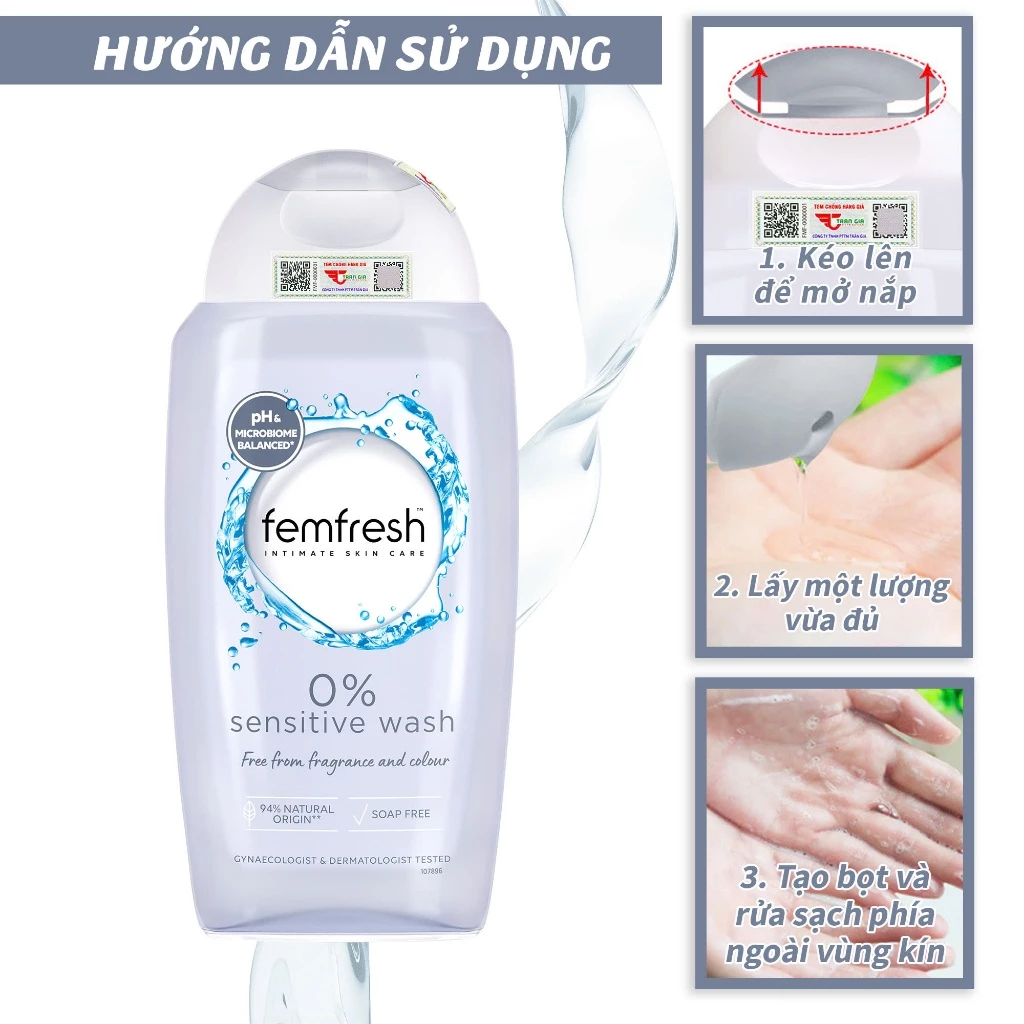 Dung Dịch Vệ Sinh Phụ Nữ Femfresh Daily Intimate Wash Ngăn Ngừa Viêm Nhiễm Cân Bằng pH - Ever Queen