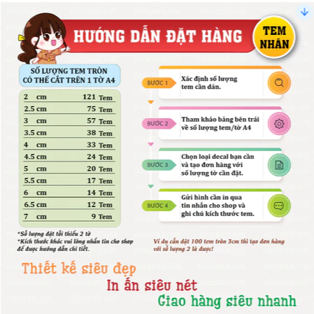 HỎA TỐC In tem nhãn giấy, sticker, decal trong, decal nhựa chống nước CÓ NHẬN SỐ LƯỢNG ÍT, hỗ trợ thiết kế theo yêu cầu