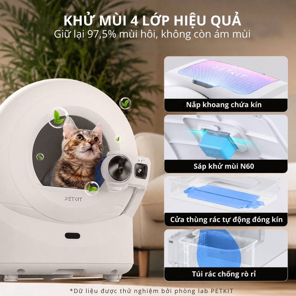 [CAMERA AI] Máy Dọn Phân Mèo Tự Động PETKIT PUROBOT ULTRA Công Nghệ AI Cao Cấp - HeLiCorp