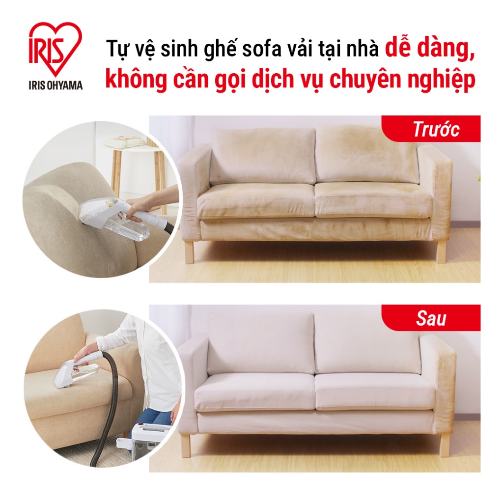 Máy Giặt Thảm Nêm Sofa  IRIS OHYAMA RNS‑300 | Máy Hút Giặt Làm Sạch Vải