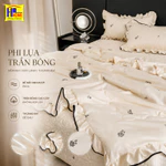 Bộ chăn ga phi lụa chăn hè chần bông , ga chần 4 món dùng 4 mùa thoáng mát , mềm mịn, bền đẹp — ảnh 1