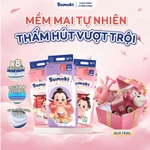 [MUA 3 TẶNG XE CHÒI CHÂN] Tã/Bỉm Quần Dán SUMOKI Mỏng 1.9mm, Mềm Mịn, Thấm Hút x8 | Tặng Xe Chòi Gấu Bear & Heo Hồng — ảnh 1