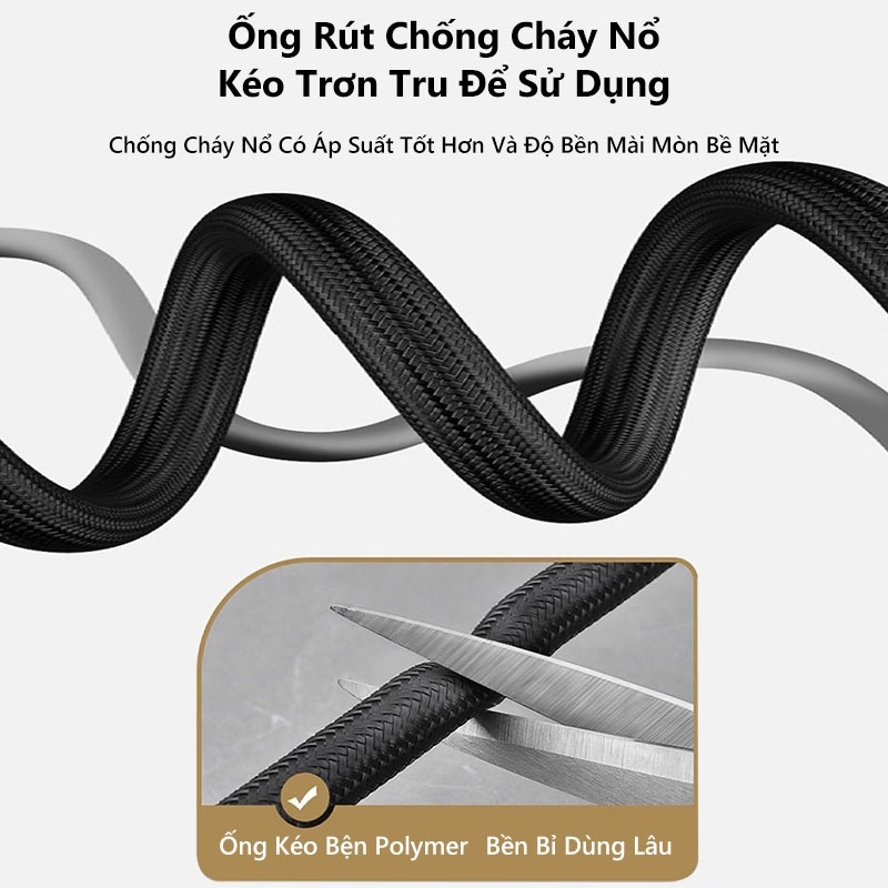 Vòi nước, Vòi rửa chén nóng lạnh chất liệu thép không gỉ, 2 chế đô phun nước
