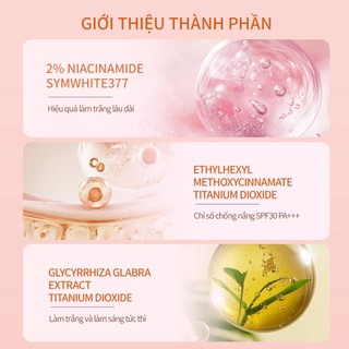 Tinh chất Hỗ trợ dưỡng trắng nâng tông UILICY – Chống nắng SPF30 PA+++ Serum dưỡng thể Serum Hỗ trợ làm trắng da toàn