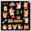 Set 20 Sticker Chó Corgi cắt sẵn Khổ A5,dán xe cute,Decal Dán Mũ Bảo Hiểm,Vali,Tivi, Đàn, Laptop - Cắt Sẵn