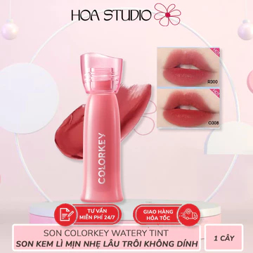 Son Kem Lì COLORKEY Watery Matte Trang Điểm Môi Dạng Lỏng Không Dính Không Thấm Nước-Chính Hãng 1,8g