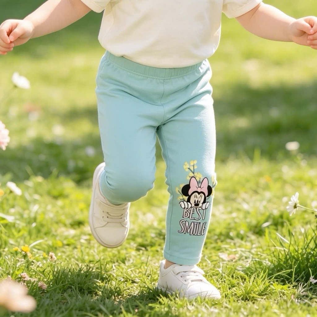 Quần Legging Bé Gái Xuất Dư 9M-7Y (74-128cm), Quần Ôm Co Giãn Mềm Mịn Cho Bé C6032