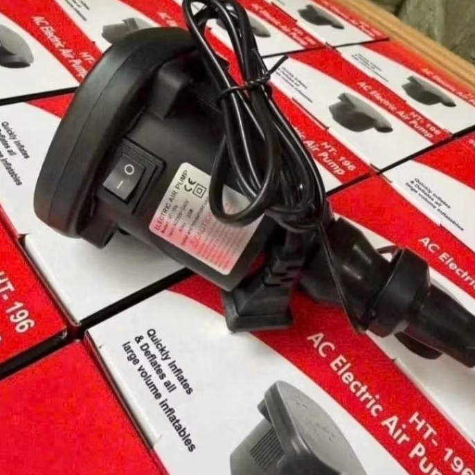 Bơm Hơi Đệm Phao Hồ Bơi 718-48 Bơm Điện Mini 2 Chiều Kèm 3 Đầu Hút Tiện Dụng