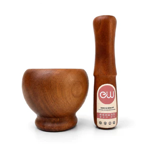 Bộ cối chày gỗ Eonwon DC-EW308 - Chất liệu gỗ tự nhiên - Hàng chính hãng