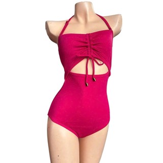 Bikini 1 mảnh, bộ đồ bơi liền thân kín đáo màu hồng sen siêu xinh,sẵn đệm ngực hàng xuất dư xịn