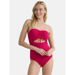 Bikini 1 mảnh, bộ đồ bơi liền thân kín đáo màu hồng sen siêu xinh,sẵn đệm ngực hàng xuất dư xịn