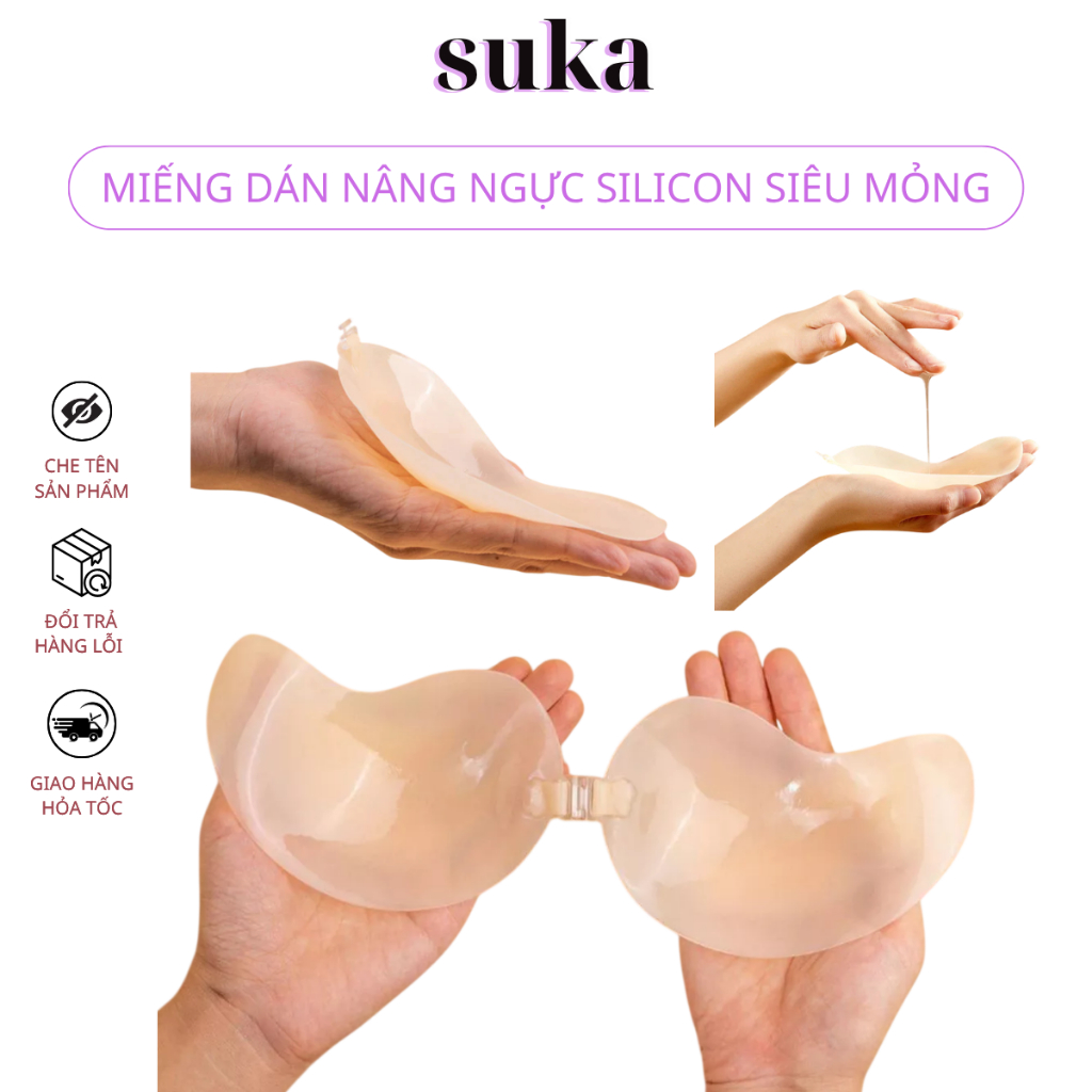 Áo ngực silicon dán không dây cho nữ – Chống tuột, dễ vệ sinh 0014