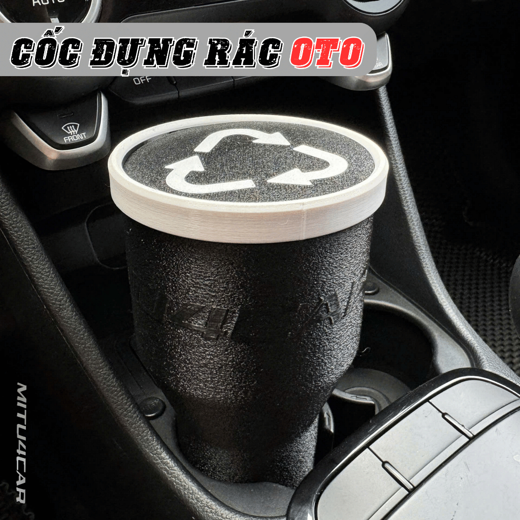 Cốc Thùng Rác Ô Tô Mini Nhựa Chống Thấm Nước, Giữ Xe Luôn Sạch Sẽ-Hộp Đựng Rác Trên Ô Tô MITU 4Car