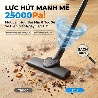 TIXX Máy hút bụi thùng 12L khô ướt gọn nhẹ dễ cất một máy dùng cho căn hộ nhỏ
