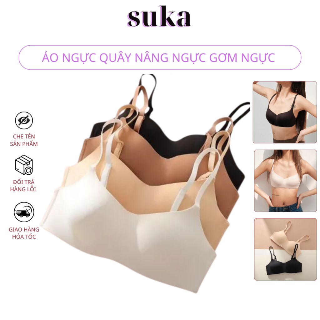 Áo ngực quây nâng ngực chống tuột bản lưng to gơm ngực tạo khe 115