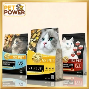 - Hạt Cho Mèo S2Pet V1 V2 V3, Đạm 32%, Siêu Topping, Hỗ Trợ Tăng Cân, Tiết Niệu Và Tiêu Hoá