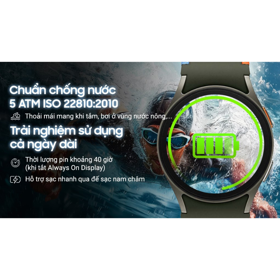 Đồng Hồ Thông Minh Samsung Galaxy Watch 7 40mm - Định Vị GPS, Theo Dõi Sức Khỏe - Hàng Chính Hãng