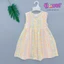 Váy tole lanh bé gái, sát nách nút hoa, form chữ A, 1 nút cài trước xinh xắn đáng yêu 10-42kg - Đồ bộ tole Flower