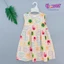 Váy tole lanh bé gái, sát nách nút hoa, form chữ A, 1 nút cài trước xinh xắn đáng yêu 10-42kg - Đồ bộ tole Flower
