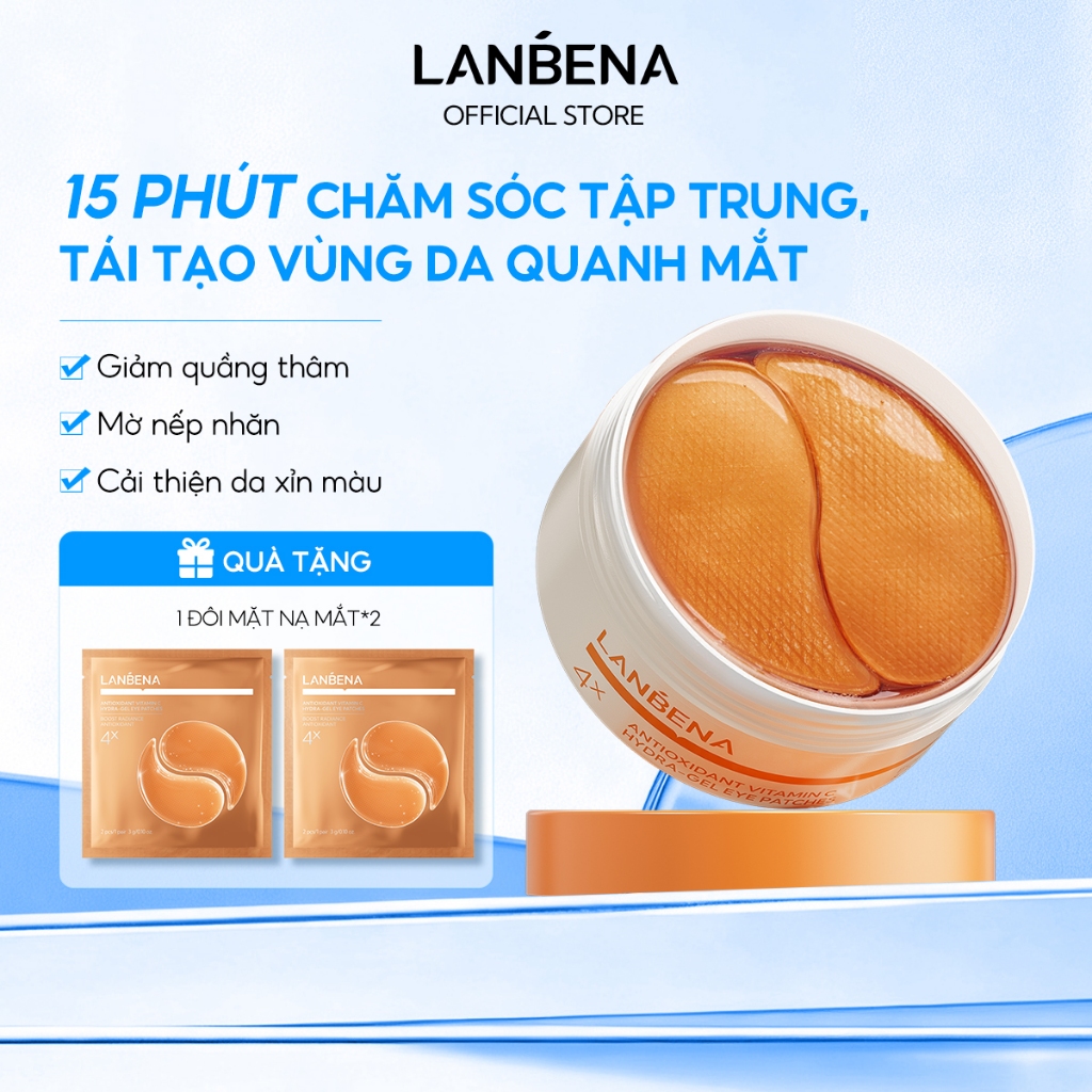LANBENA Mặt Nạ Mắt Collagen Giảm Quầng Thâm Retinol/Vitamin C Chống Lão Hóa, Hỗ Trợ Trẻ Hóa, Sinh Học,Dạng Gel Làm Mát,