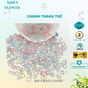 Charm Trang Trí Mix Nhiều Màu, Nhiều Mẫu Xinh Xắn Dùng Trang Trí Giáng Sinh, Trang Trí Đồ Handmade