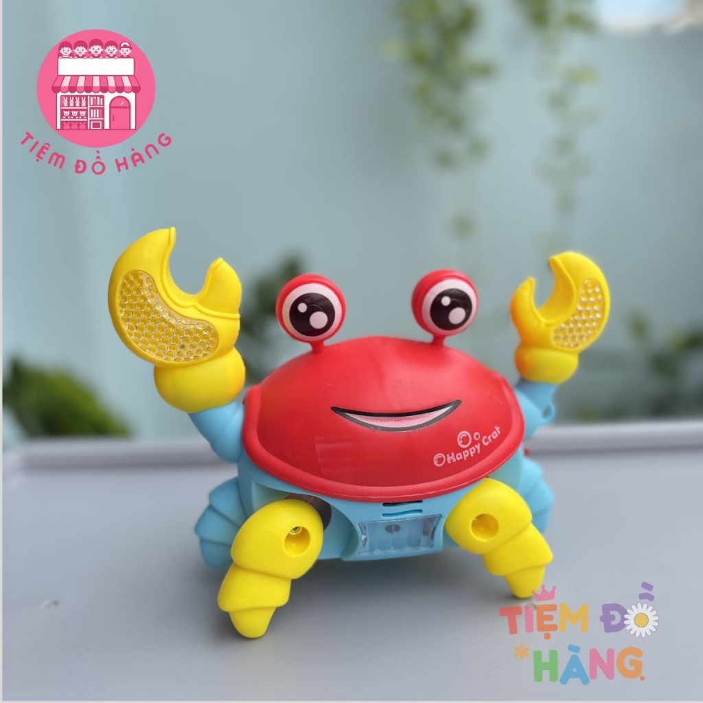 Đồ Chơi Cua Biết Đi Phát Nhạc Cho Bé , Có Đèn LED, Nhạc Vui Nhộn