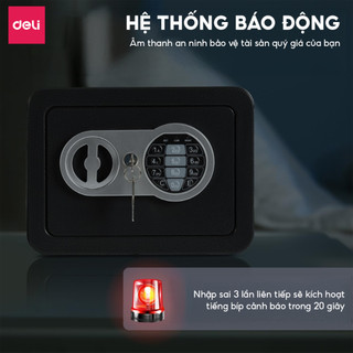 Két Sắt Mini Locksworth Két Sắt Khóa Số Điện Thử Thông Minh Thiết Kế Nhỏ Gọn Chống Gỉ VS4501