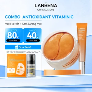 LANBENA COMBO Kem mắt+mặt nạ mắt retinol (15ml+60 miếng) - giúp săn chắc, giảm bọng mắt, giảm nhăn trẻ hóa Skincare