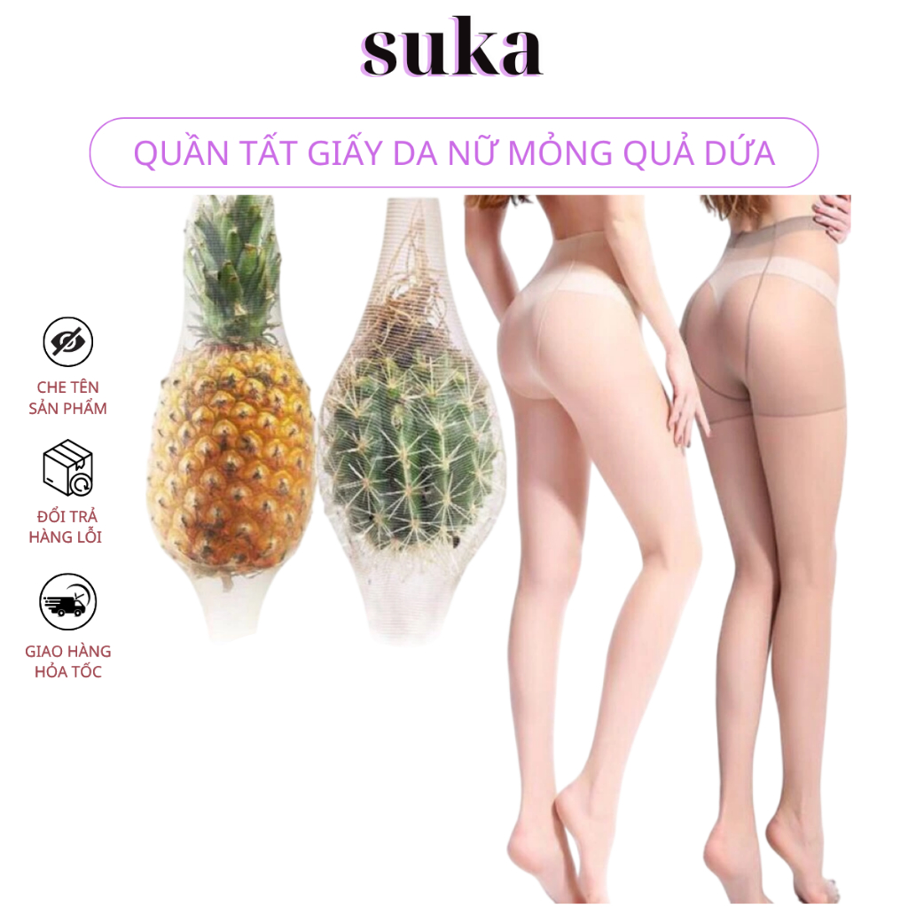 Quần Tất Giấy Tàng Hình Quả Dứa Xuất Nhật Siêu Dai Mịn Co Giãn Chống Rách Thật Chân 280