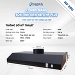 [Chính hãng] Combo máng hút khói sơn tĩnh điện Plus điều ốc kèm quạt hút khói NEFA nhà bếp, công nghiệp tiết kiệm điện — ảnh 8