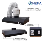 [XUẤT VAT] Combo Quạt Hút Mùi Thông Gió Nefa Và Máng Hút Mùi Bếp Sơn Tĩnh Điện Hút Sạch Các Mùi Hôi Nhanh Chóng — ảnh 6