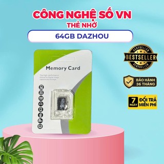 [KHUYẾN MÃI SỐC] Thẻ Nhớ 64G DAZHOU Dùng Cho Camera, Điên Thoại, Máy Ảnh, Flycam Chính Hãng Bảo Hành 3 Năm